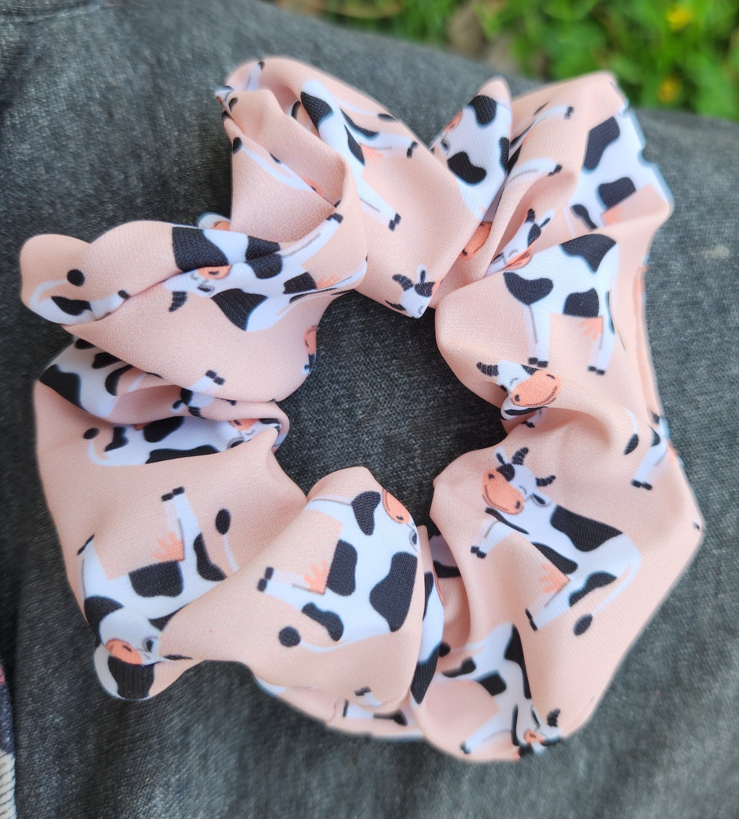2 pack cow scrunchie