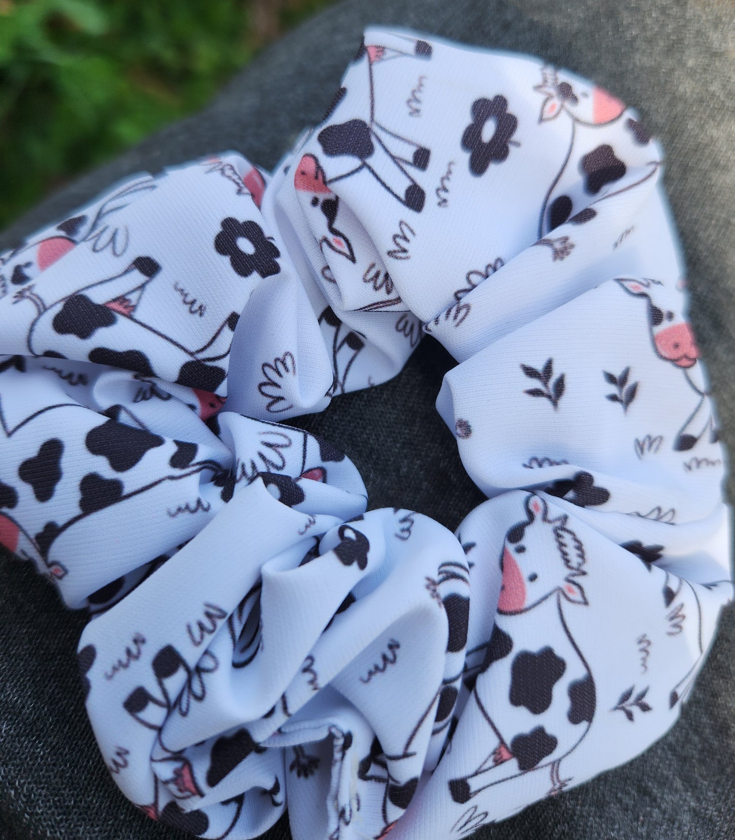 2 pack cow scrunchie